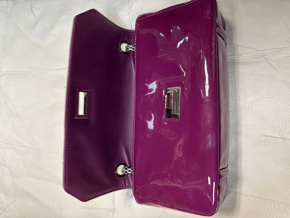 Chanel Purple Patent Reissue Shoulder Bag SHW