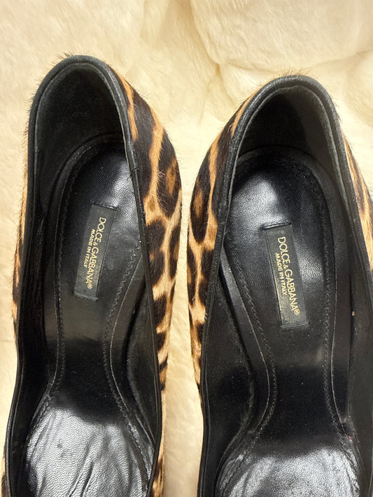 Dolce & Gabbana Leopard Ponyhair Pumps