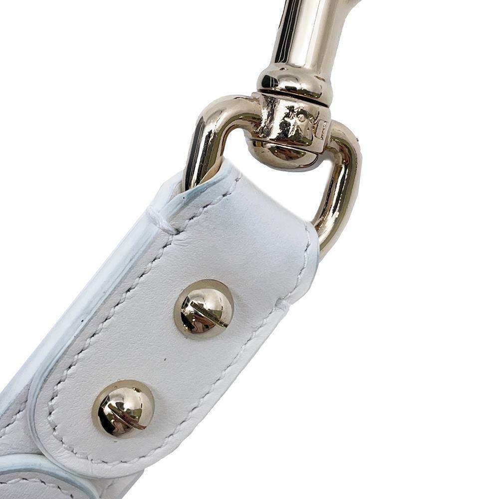 Christian Dior Vibe Micro Bucket 2-Way Shoulder Bag in White/Black.