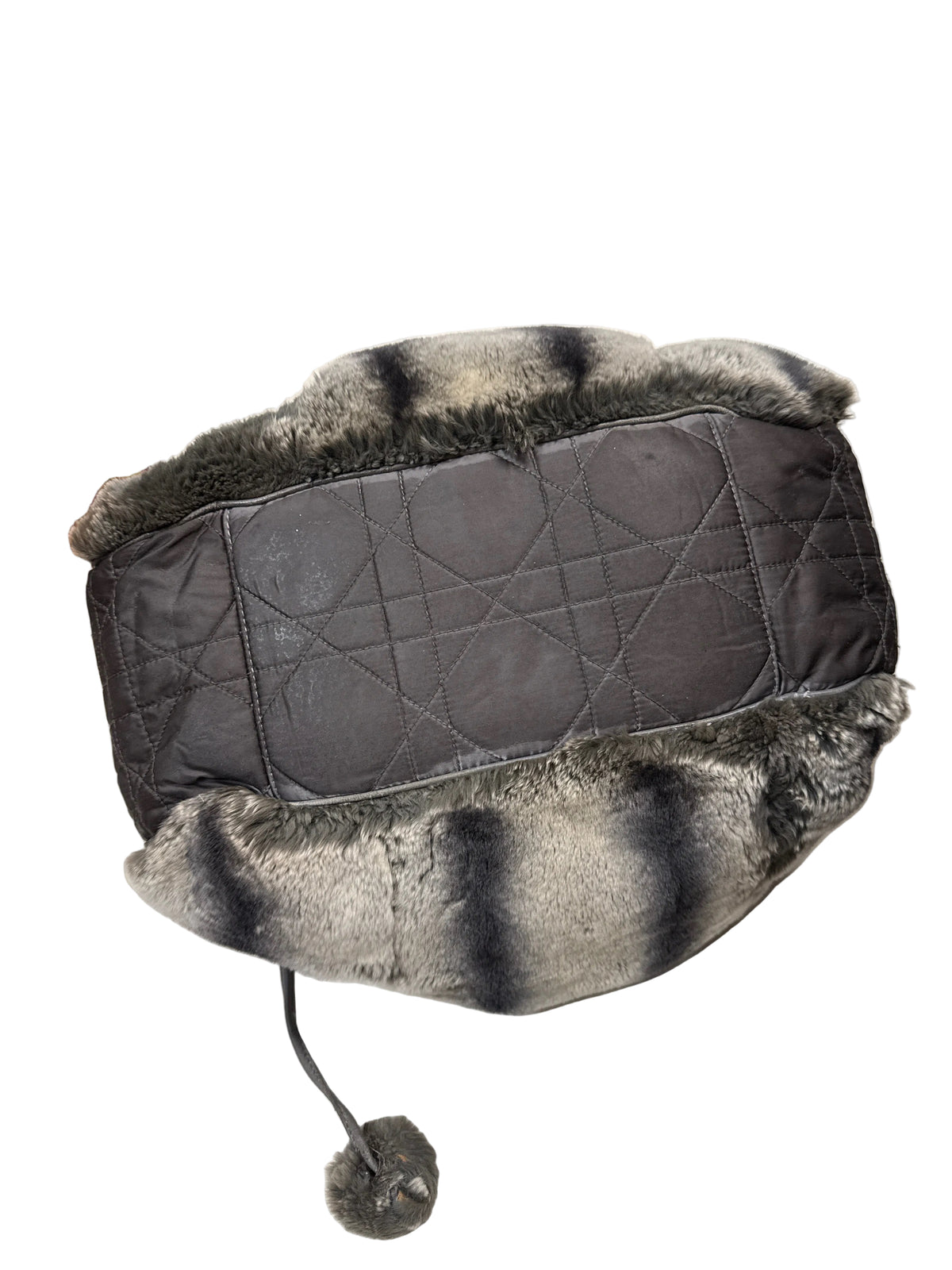 Christian Dior Limited Edition Chinchilla Embellished Bucket Bag