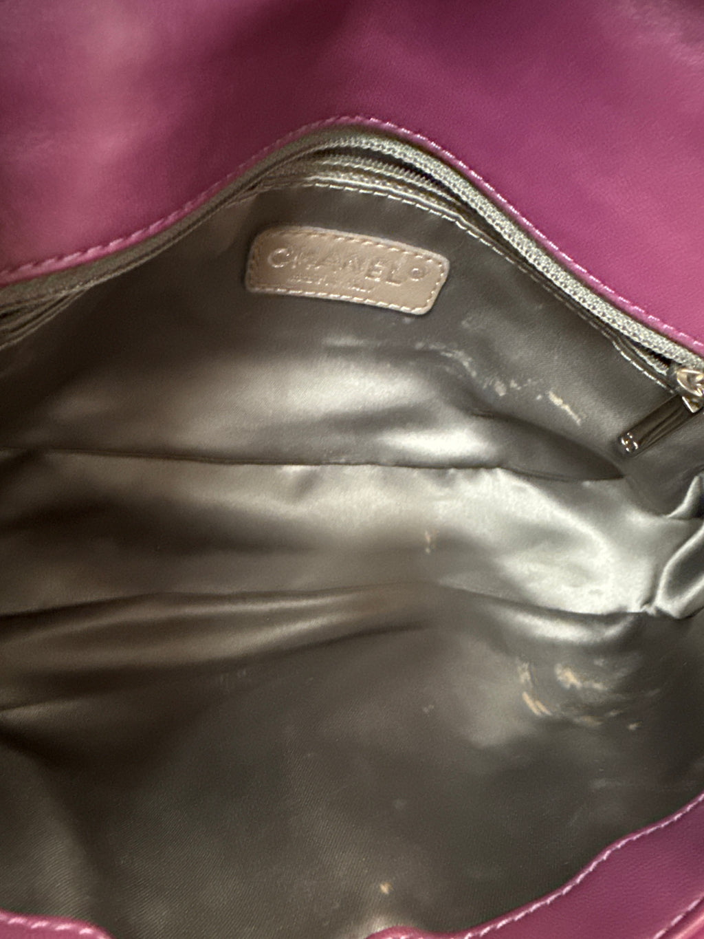 Chanel Purple Patent Reissue Shoulder Bag SHW