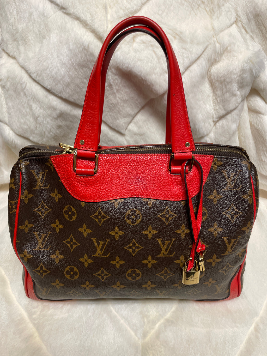 Louis Vuitton Red Retiro Bag