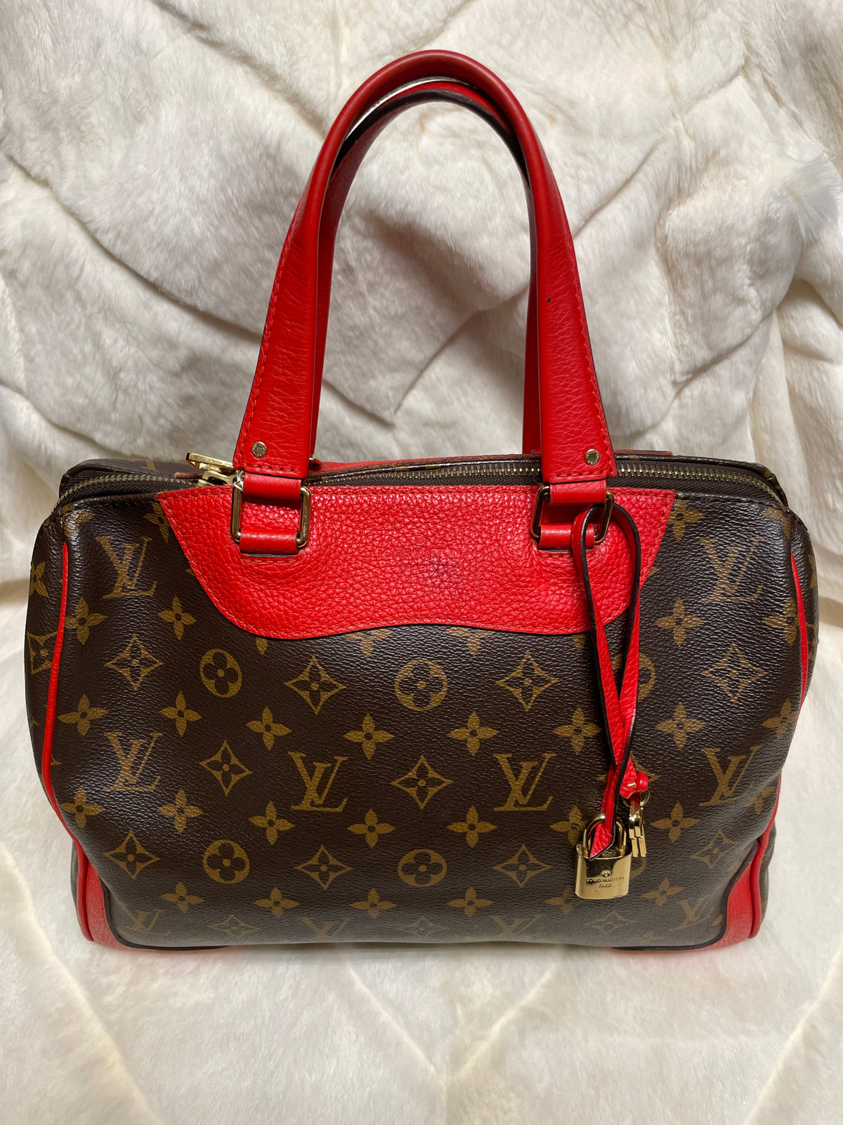 Louis Vuitton Red Retiro Bag