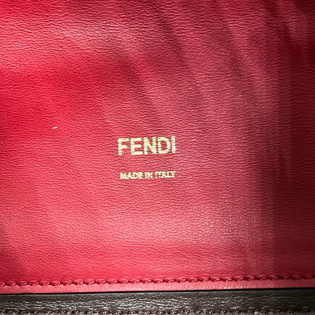 Fendi Peekaboo x-lite leather handbag