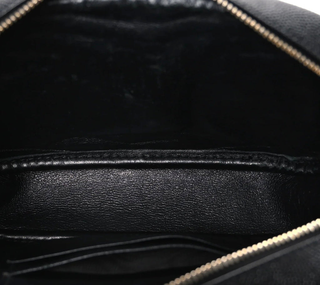 Grain De Poudre Matelasse Monogram Mini Lou Camera Bag Black