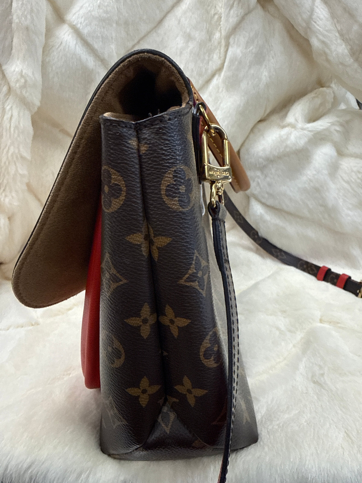Louis Vuitton Marignan Coquelicot Red Bag
