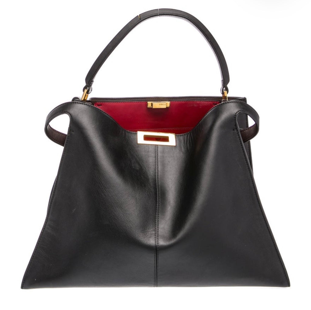 Fendi Peekaboo x-lite leather handbag