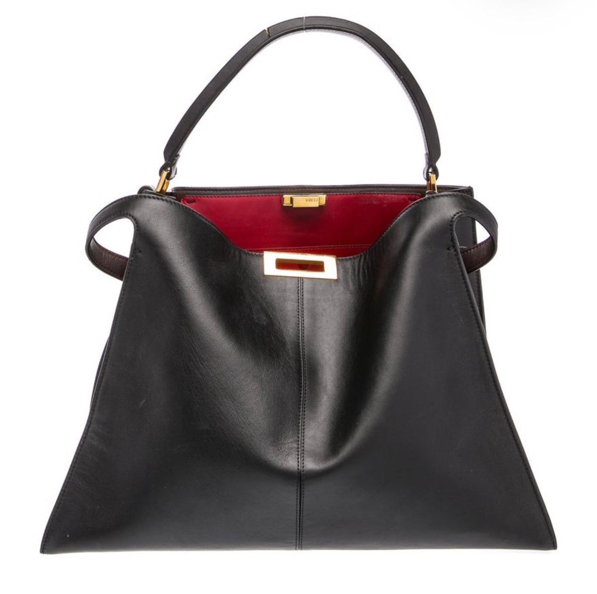Fendi Peekaboo x-lite leather handbag
