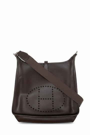 Hermès Evelyne PM in Brown Barénia Leather
