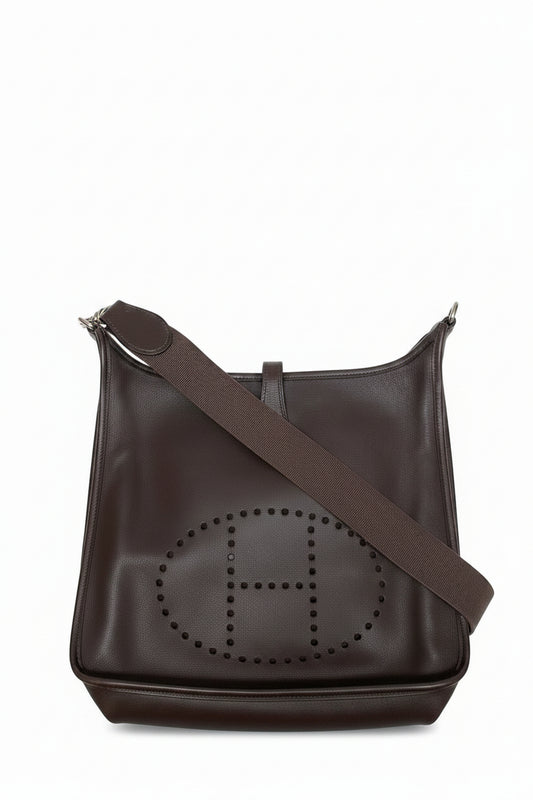 Hermès Evelyne PM in Brown Barénia Leather