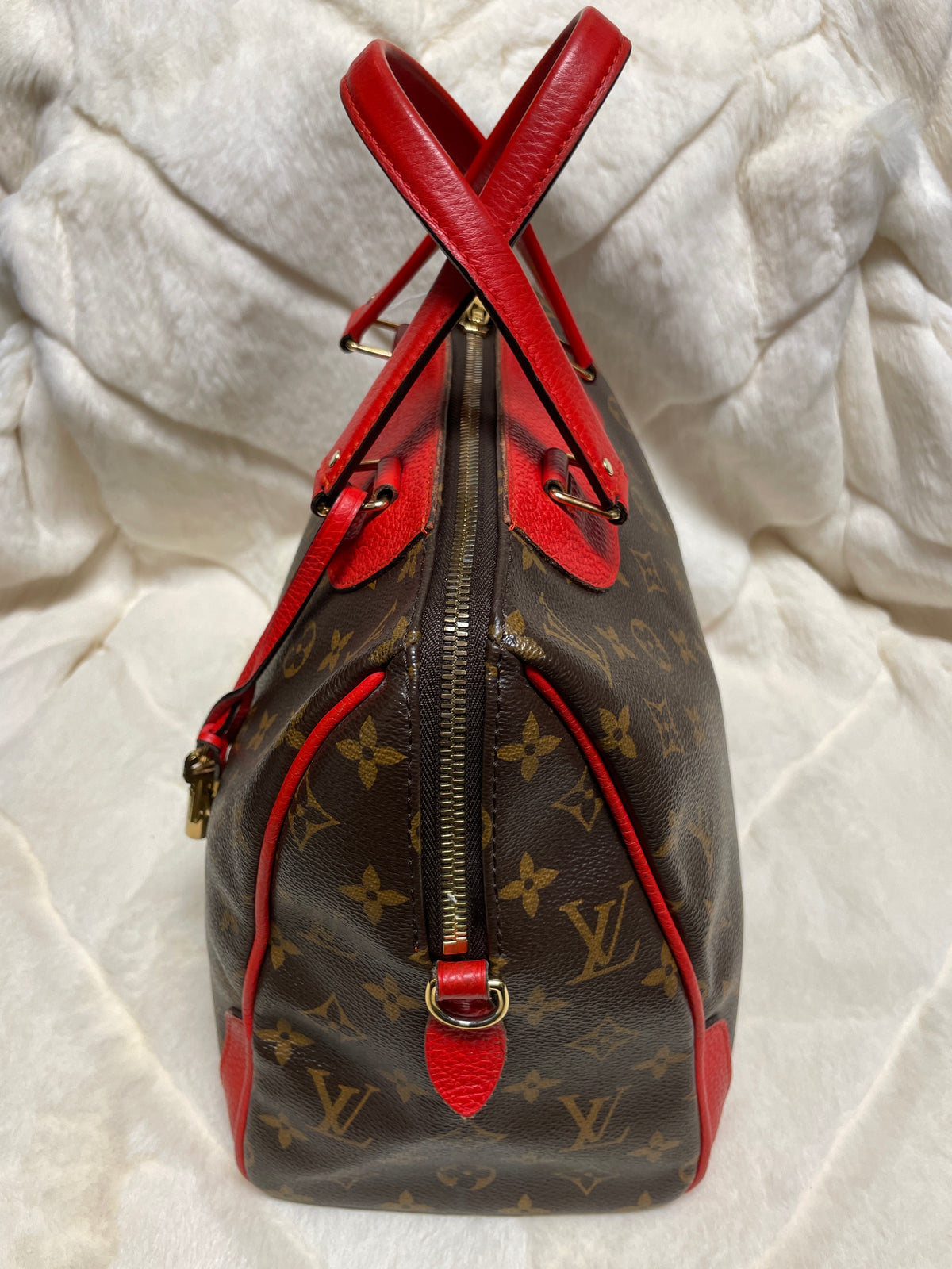 Louis Vuitton Red Retiro Bag