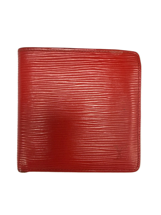 Louis Vuitton Red Epi Bifold Wallet