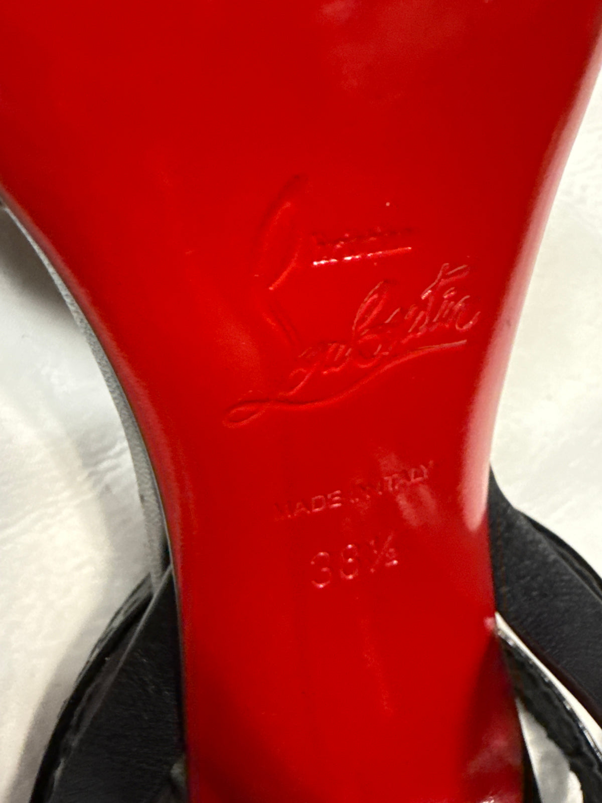 Christian Louboutin Pumpaclou 100 Leather Heels 38.5