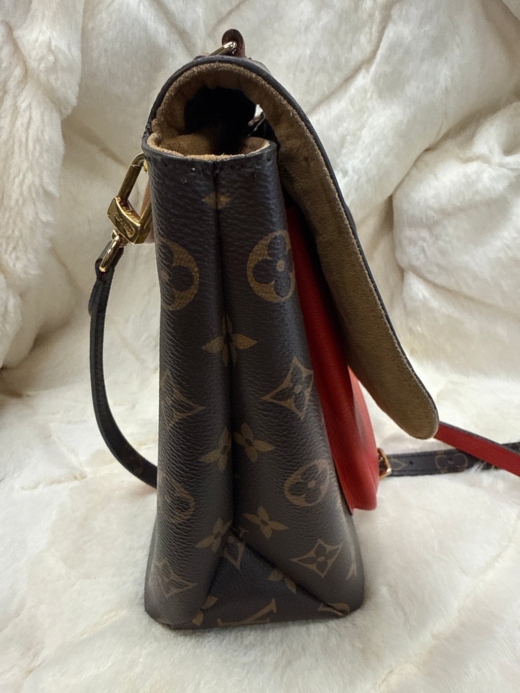 Louis Vuitton Marignan Coquelicot Red Bag
