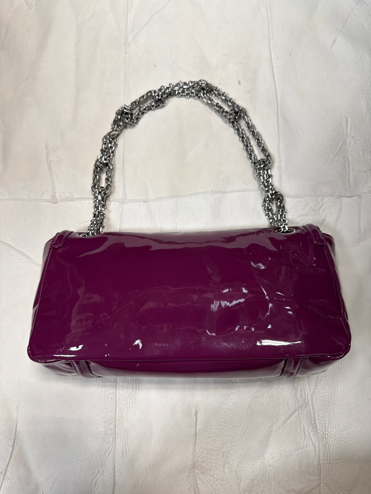 Chanel Purple Patent Reissue Shoulder Bag SHW