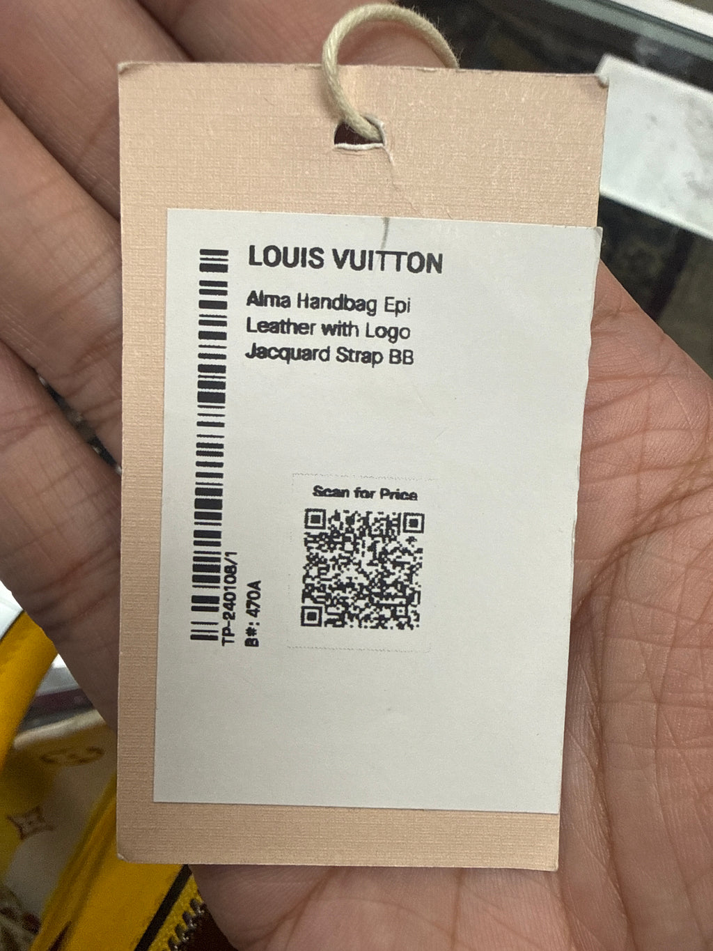 Louis Vuitton Yellow Epi Mini Alma