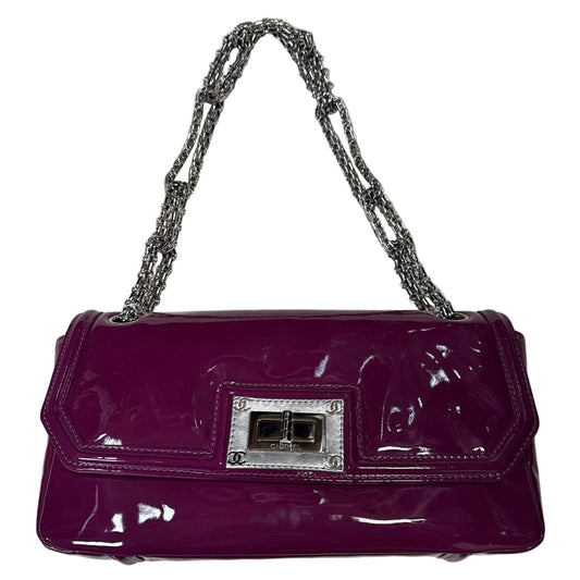 Chanel Purple Patent Reissue Shoulder Bag SHW