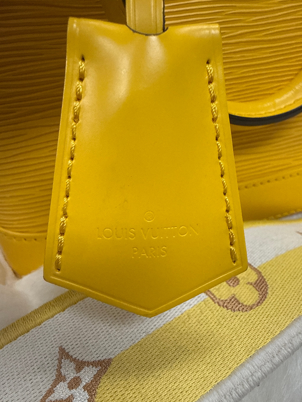 Louis Vuitton Yellow Epi Mini Alma