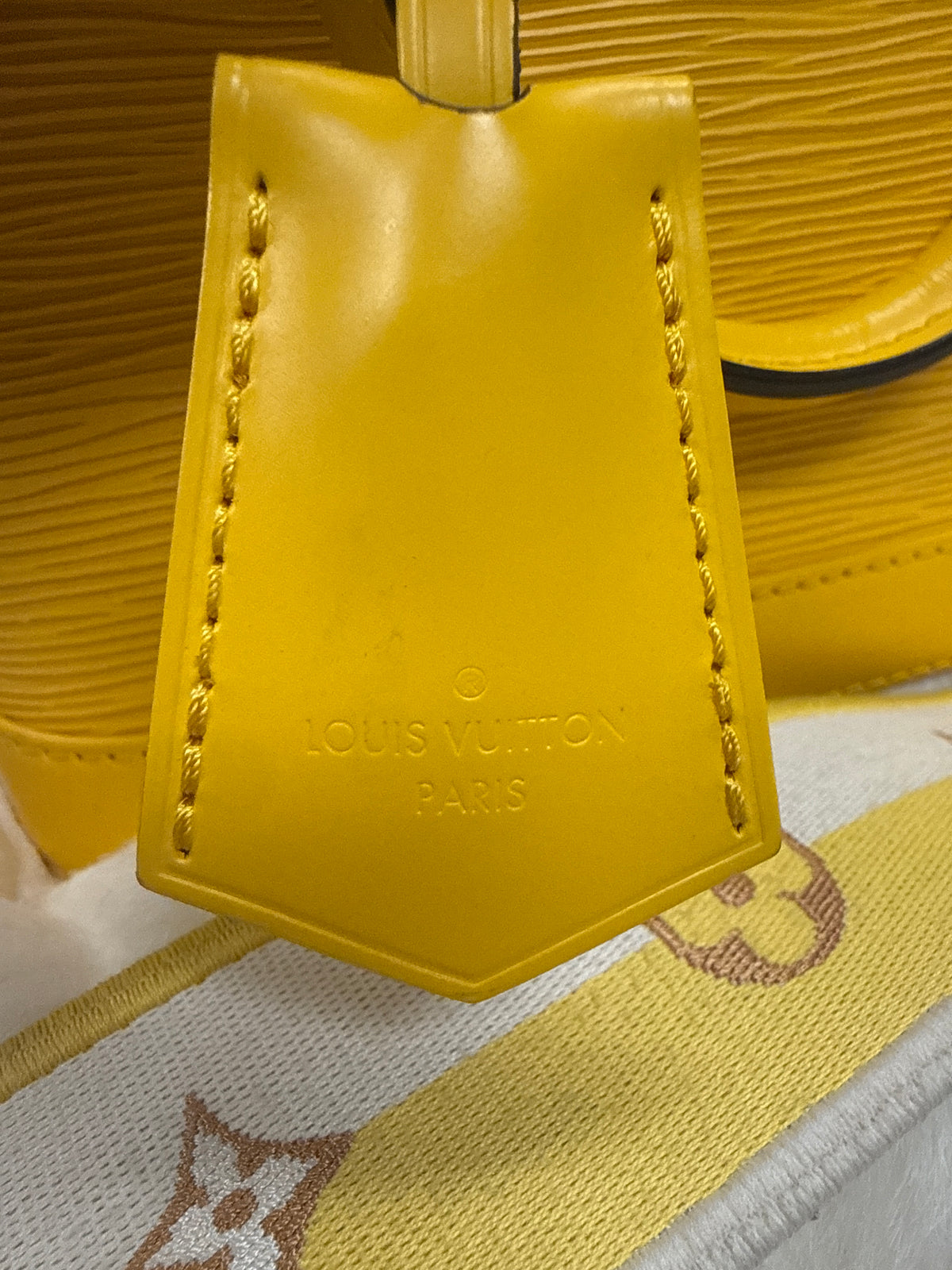 Louis Vuitton Yellow Epi Mini Alma