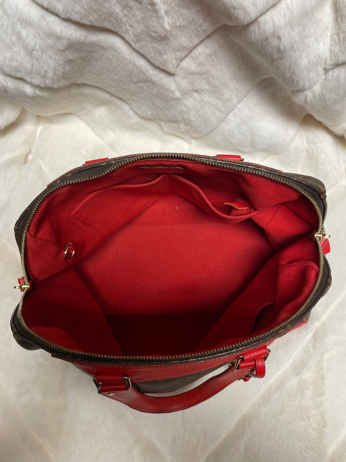 Louis Vuitton Red Retiro Bag