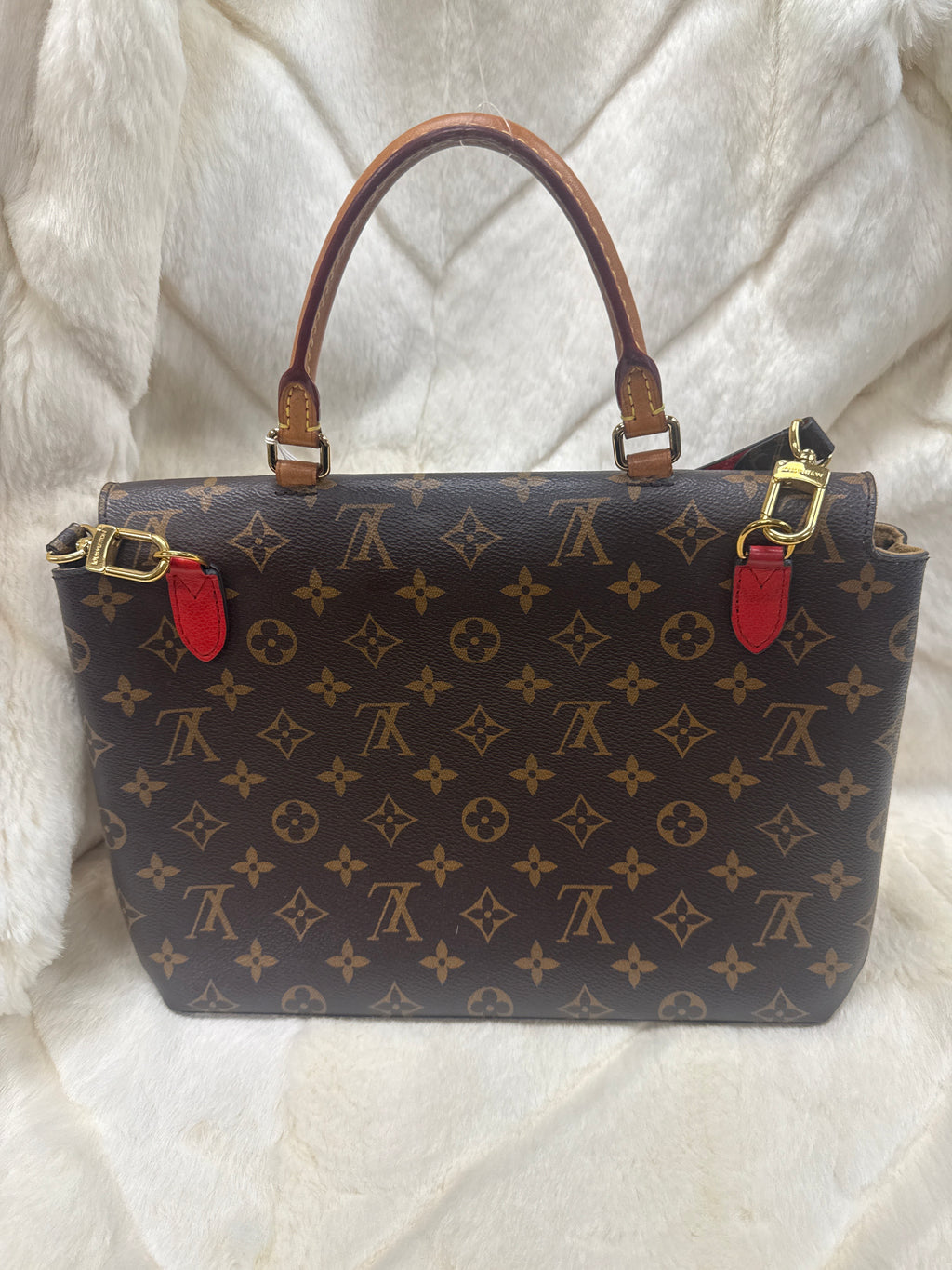 Louis Vuitton Marignan Coquelicot Red Bag