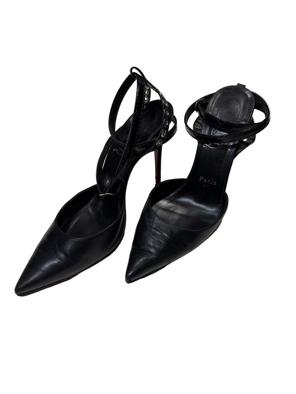Christian Louboutin Pumpaclou 100 Leather Heels 38.5