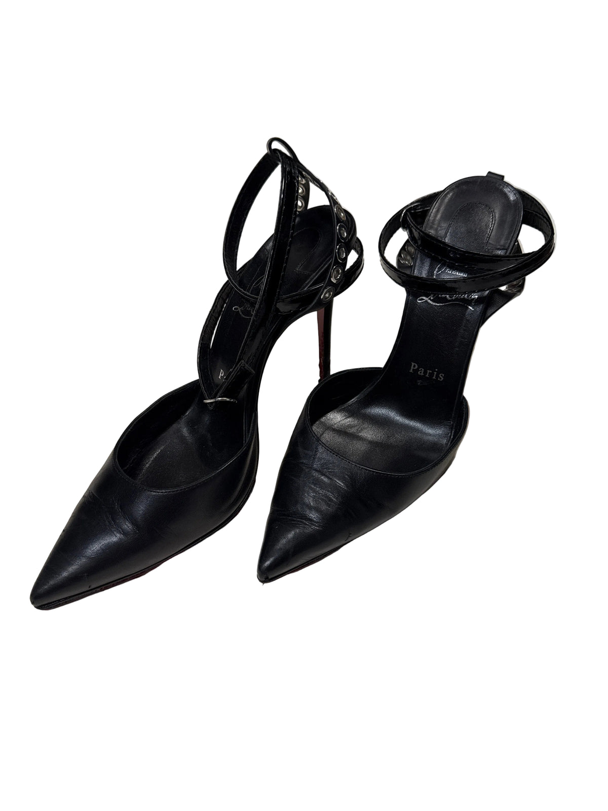 Christian Louboutin Pumpaclou 100 Leather Heels 38.5
