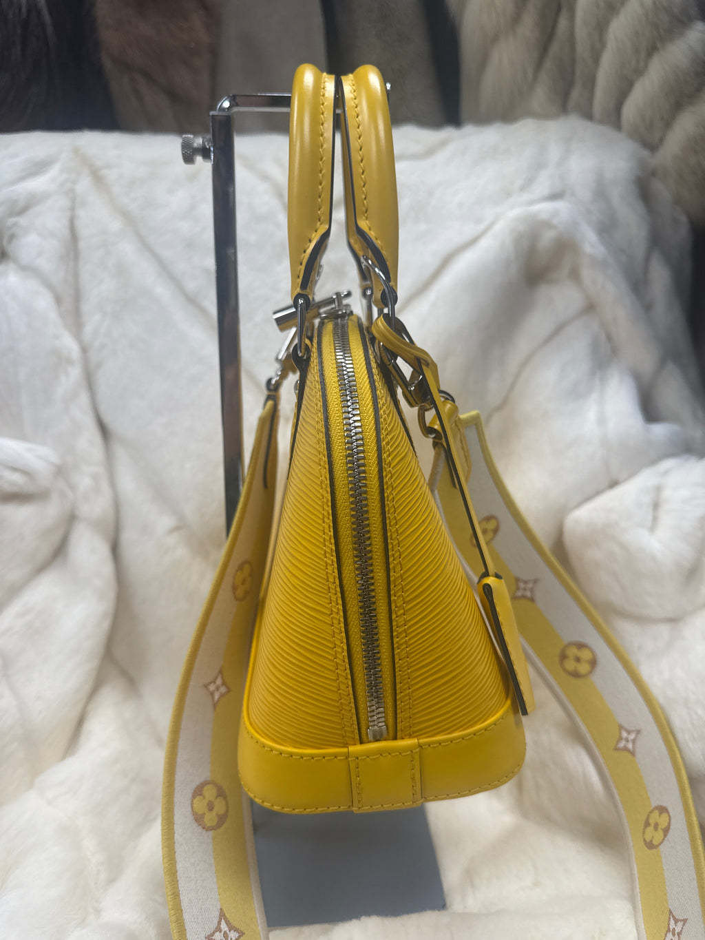 Louis Vuitton Yellow Epi Mini Alma