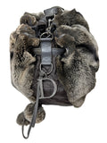 Christian Dior Limited Edition Chinchilla Embellished Bucket Bag