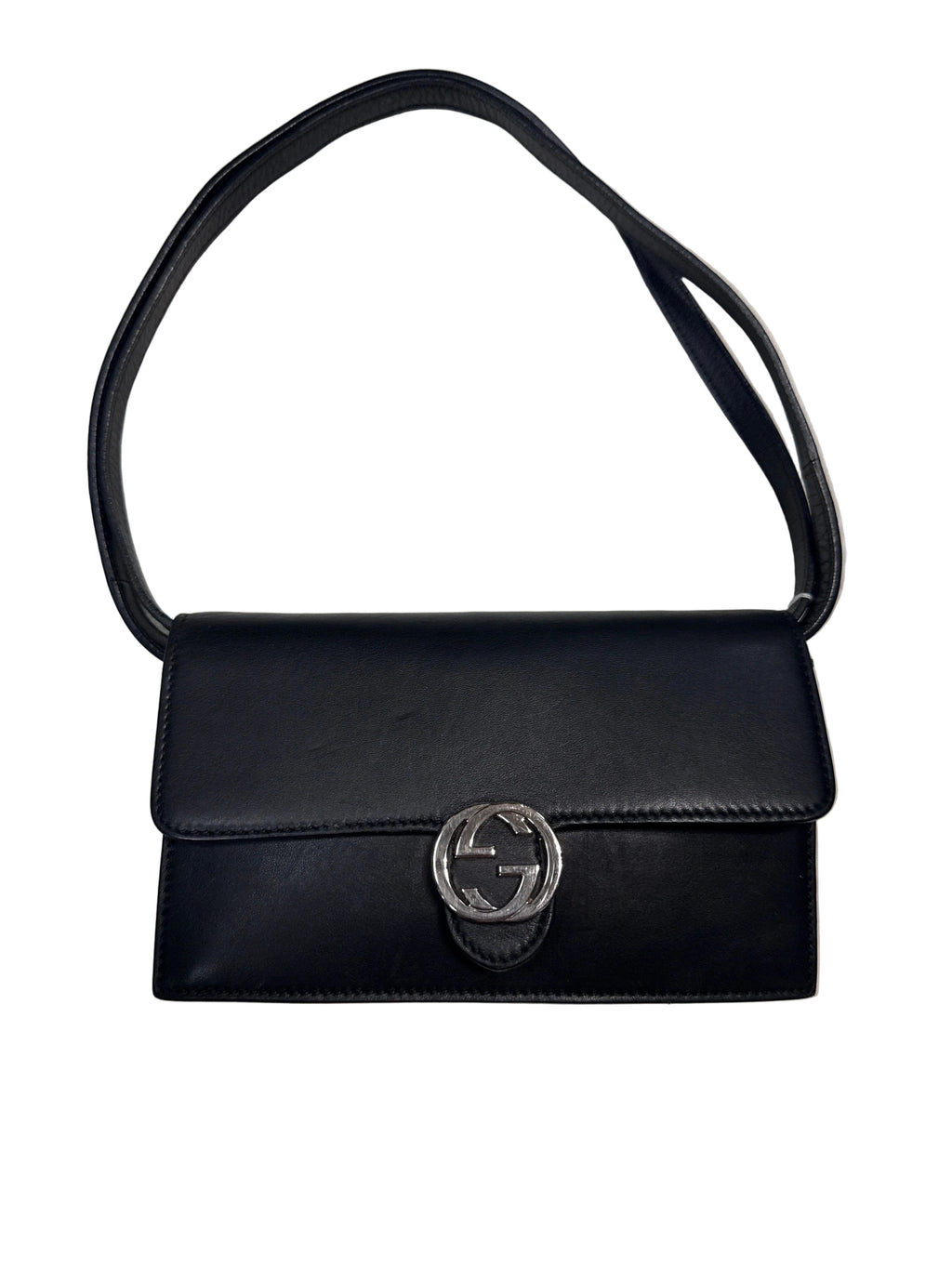 Black Gucci Wallet On Chain SHW