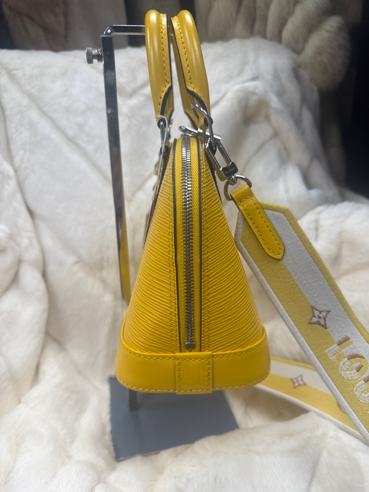 Louis Vuitton Yellow Epi Mini Alma