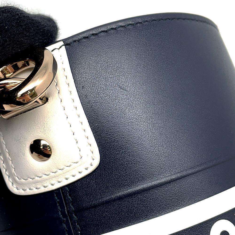 Christian Dior Vibe Micro Bucket 2-Way Shoulder Bag in White/Black.