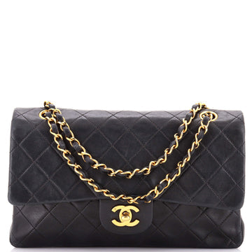 Chanel Vintage Classic Double Flap Bag Quilted Lambskin Medium