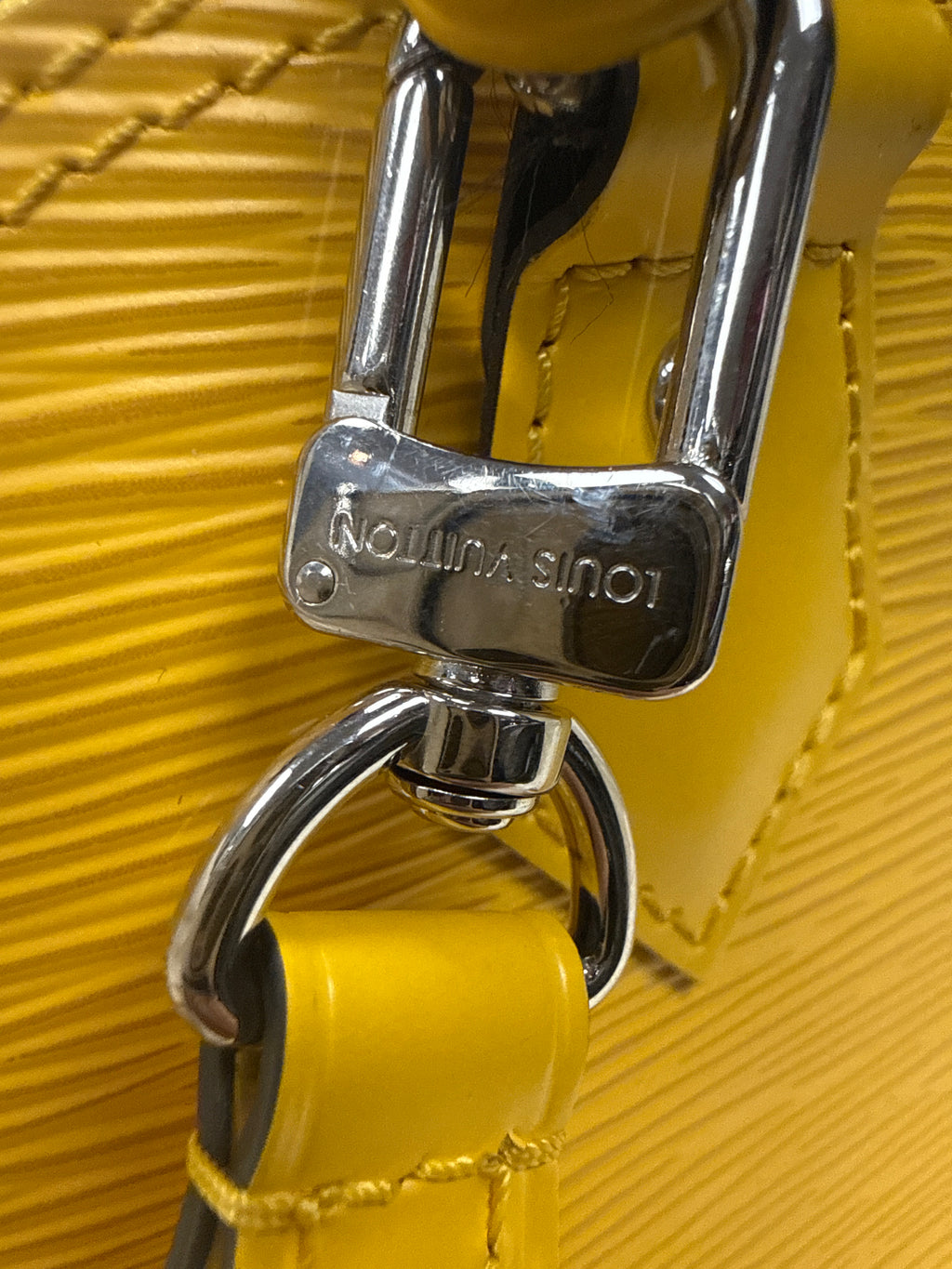 Louis Vuitton Yellow Epi Mini Alma