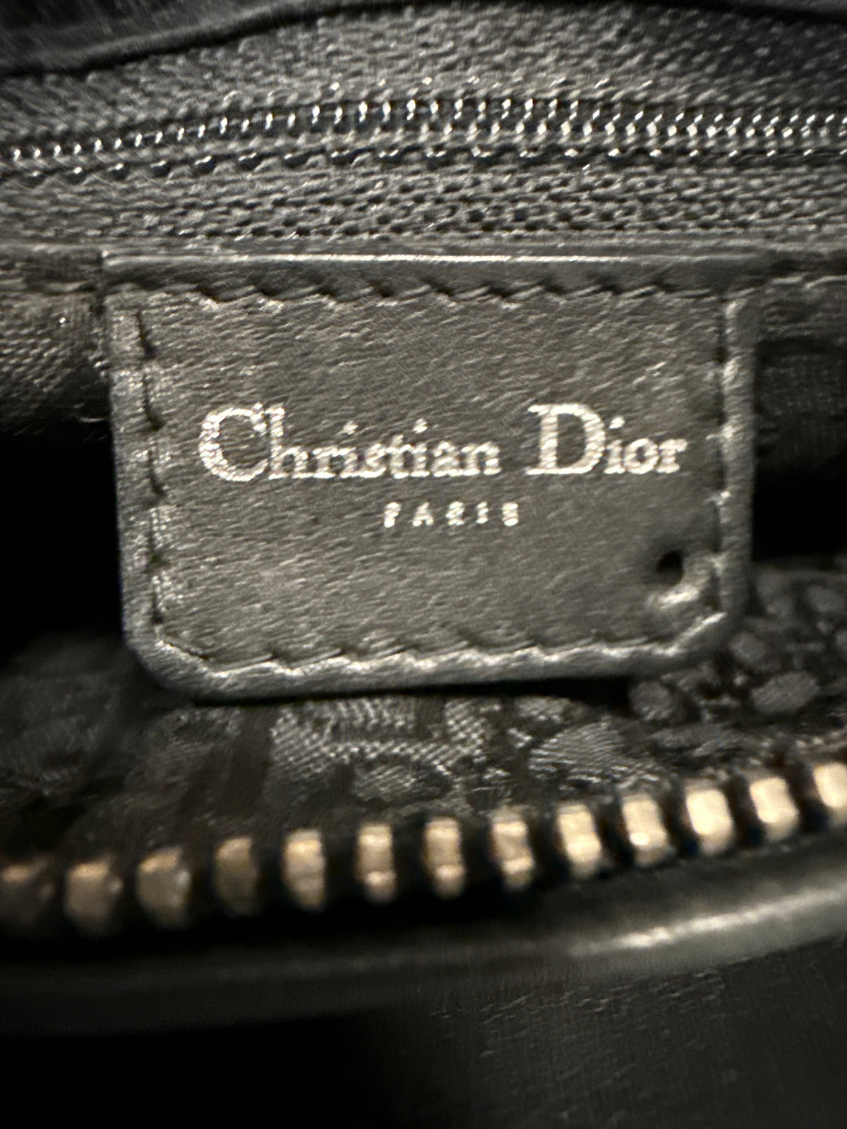Christian Dior Black Suede Leather Medium ‘Lady Dior’ Handbag
