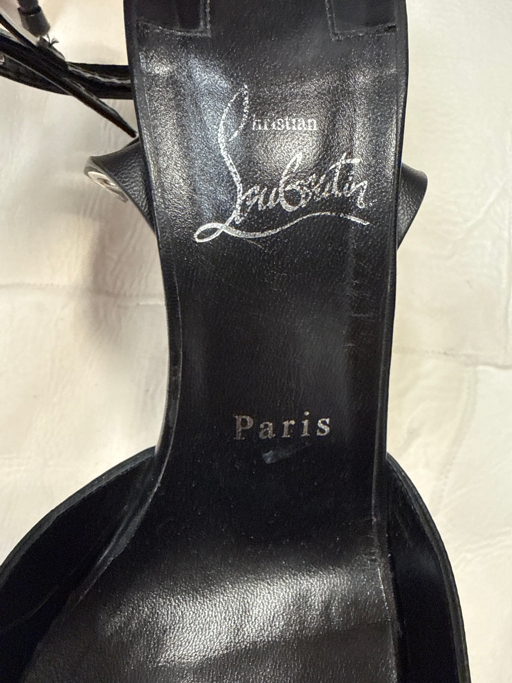 Christian Louboutin Pumpaclou 100 Leather Heels 38.5