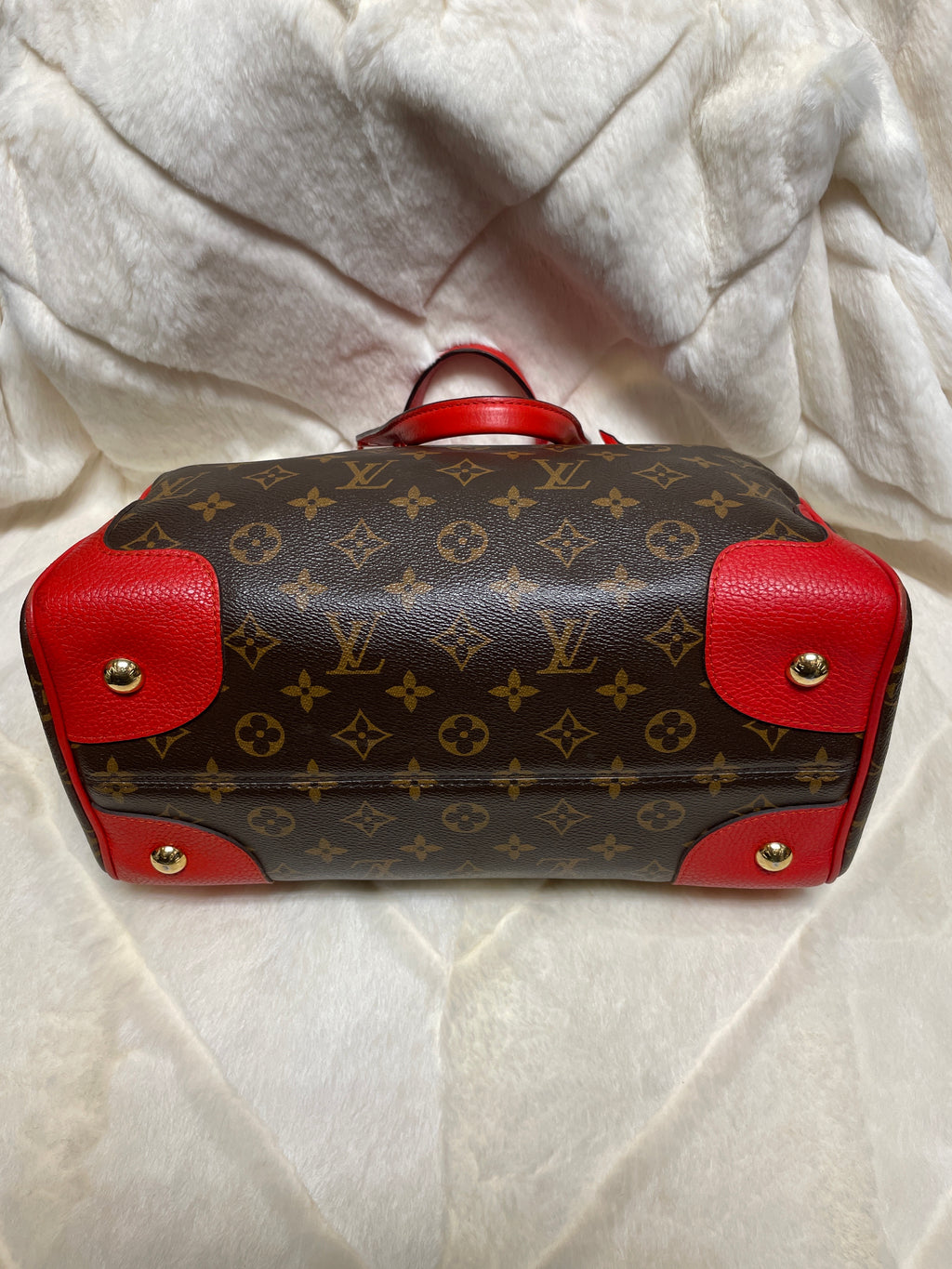 Louis Vuitton Red Retiro Bag
