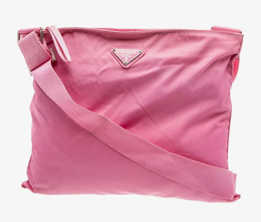 Vela Nylon Prada Pink Crossbody Vintage