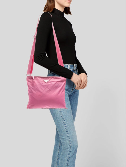 Vela Nylon Prada Pink Crossbody Vintage