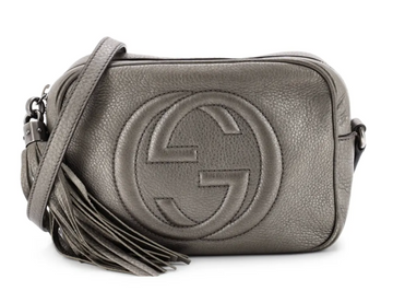 Original Gucci Pewter Crossbody Disco Bag