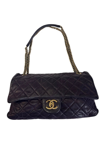 Chanel Pearlescent Purple Shiva Flap Bag