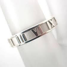 925 Silver Tiffany and Co Atlas Roman Numeral Ring