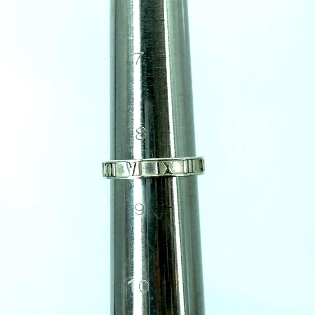 925 Silver Tiffany and Co Atlas Roman Numeral Ring