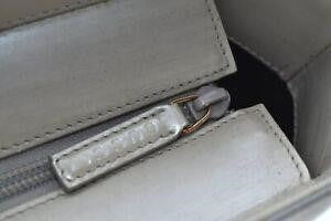 GUCCI Vintage Hand Bag Purse Enamel White