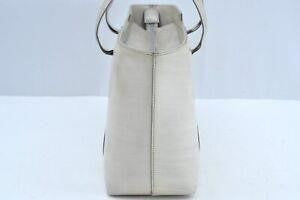 GUCCI Vintage Hand Bag Purse Enamel White