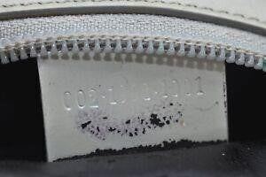 GUCCI Vintage Hand Bag Purse Enamel White