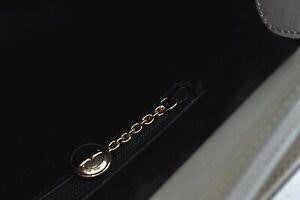 GUCCI Vintage Hand Bag Purse Enamel White