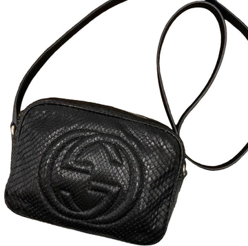 Gucci Python Disco Bag Black Crossbody