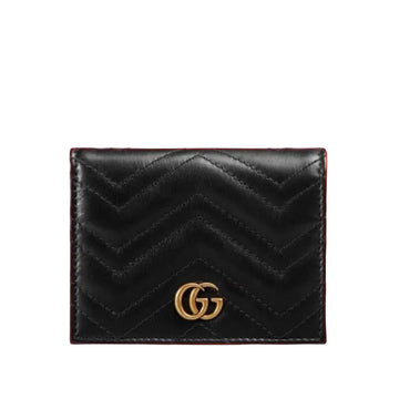 Original Gucci Black Leather Marmot Card Wallet