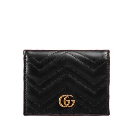 Original Gucci Black Leather Marmot Card Wallet